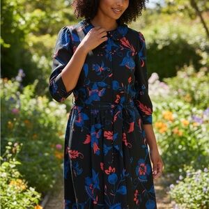 Wayward Fancies Floral Button-Up Dress
